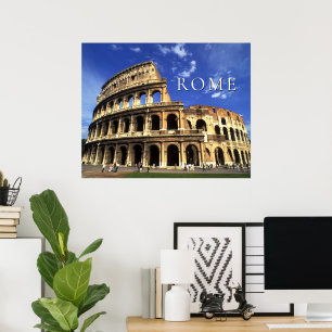 Póster Ruinas famosas del Coliseo   Roma Italia