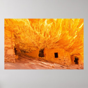 Póster Ruinas indias anasazíes