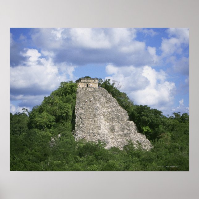 Póster Ruinas mayas de Coba, península de Yucatán, México (Frente)
