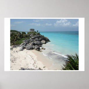 Póster Ruinas mayas de Tulum