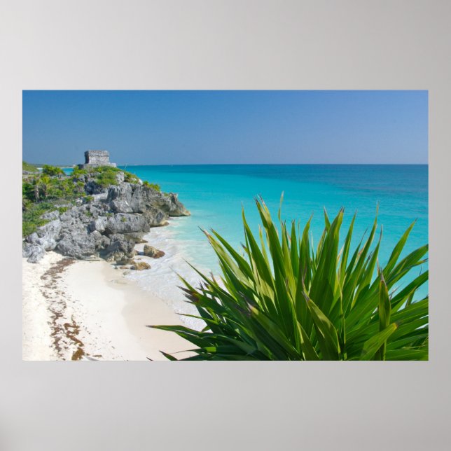 Póster Ruinas Mayas En La Playa De Tulum (Frente)
