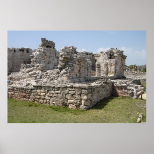 Póster Ruinas mayas, Tulum, México