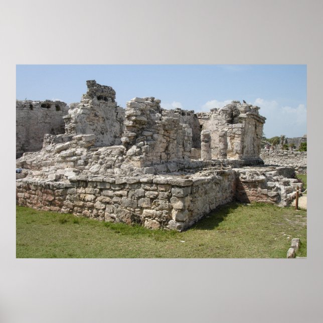 Póster Ruinas mayas, Tulum, México (Frente)