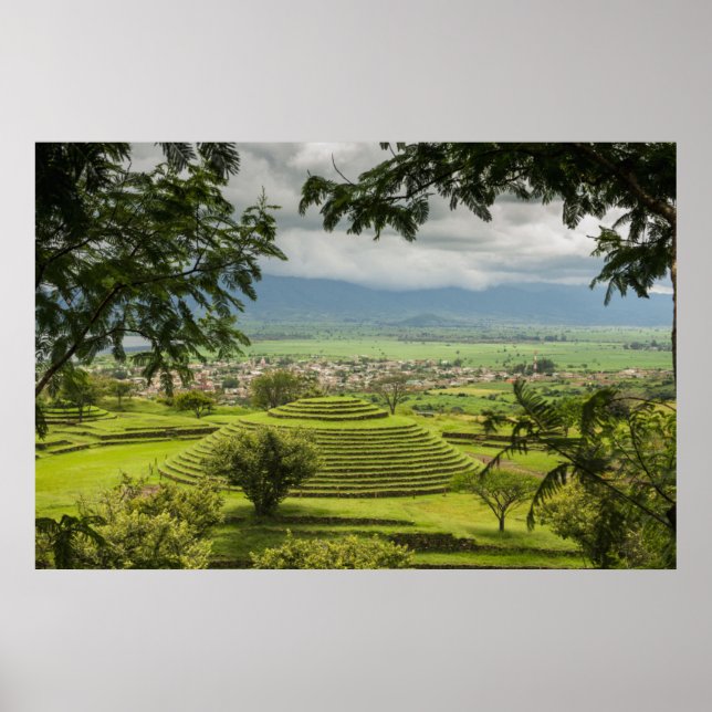 Póster Ruinas pirámides redondas, Sayulita, Nayarit, Méxi (Frente)