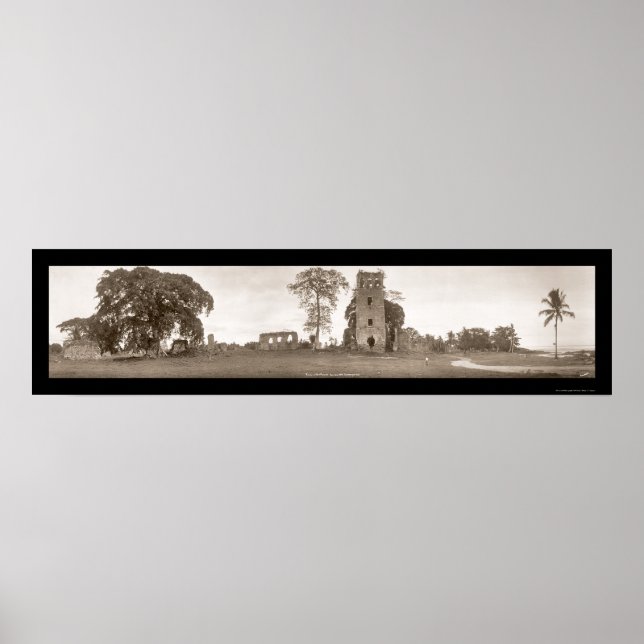 Póster Ruins of Old Panama Photo 1930 (Frente)