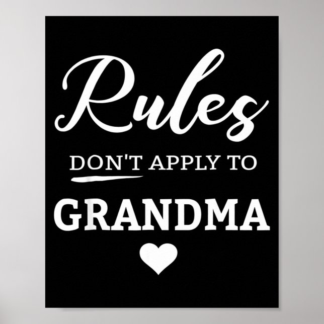 Póster Rules Don't Apply To Grandma  (Frente)