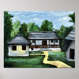 Póster Rumania: Casa Rustica Transilvana