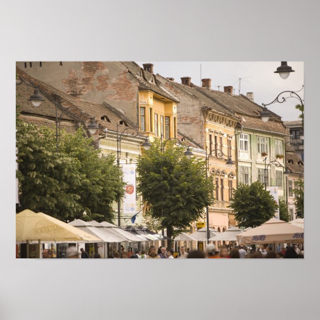 Póster Rumania, Sibiu. Ciudad nueva. RF) (Frente)