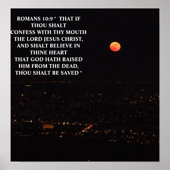 PÓSTER RUMANOS 10:9 (Frente)