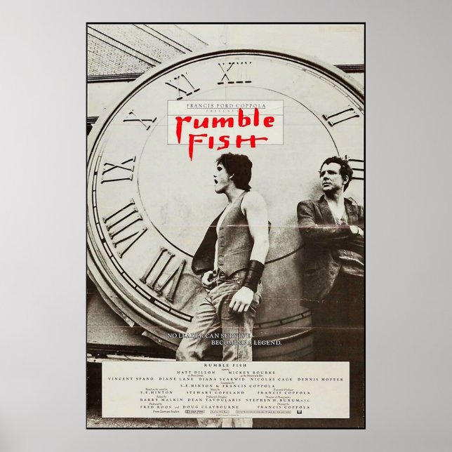 Póster Rumble Fish 1983 (Frente)