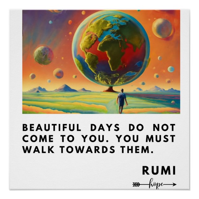 PÓSTER RUMI HOPE QUOTE (Anverso)