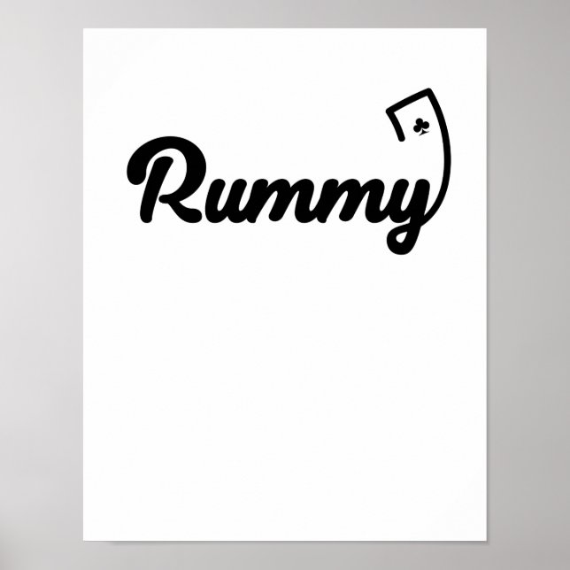 Póster Rummy Kartenspiel Hobby Romme Spielkarte (Frente)