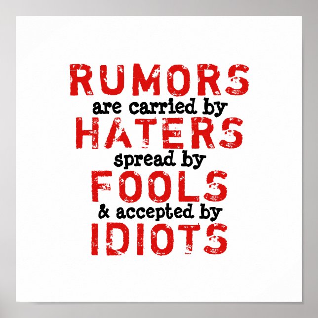 Póster RUMORES - CAMBIO DE COLOR / opción de lienzo - (Frente)