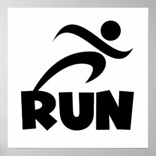Póster RUN Black