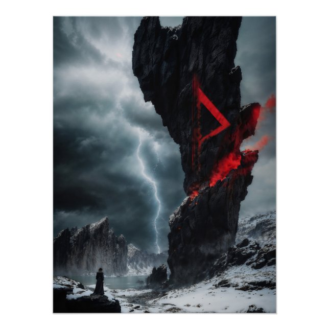 Póster Runa Thurisaz (Anverso)