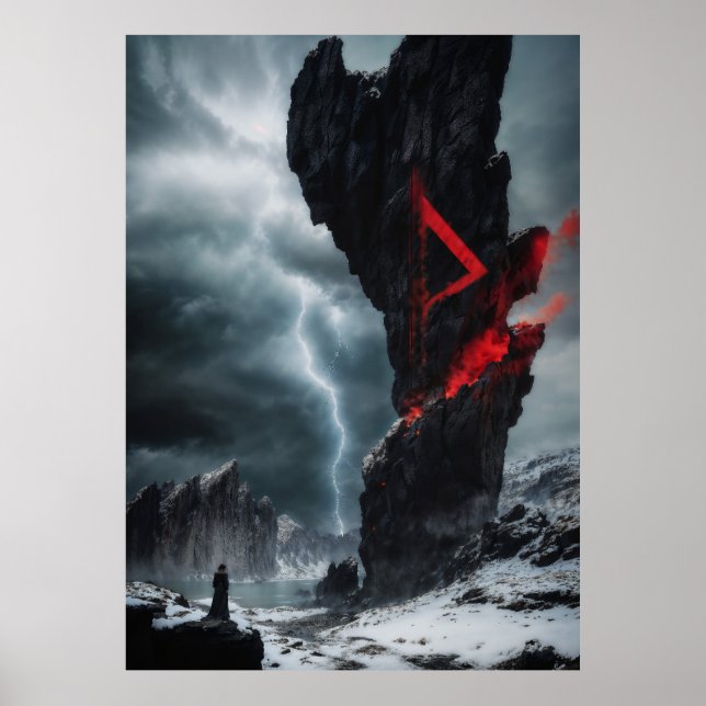 Póster Rune Thurisaz (Frente)