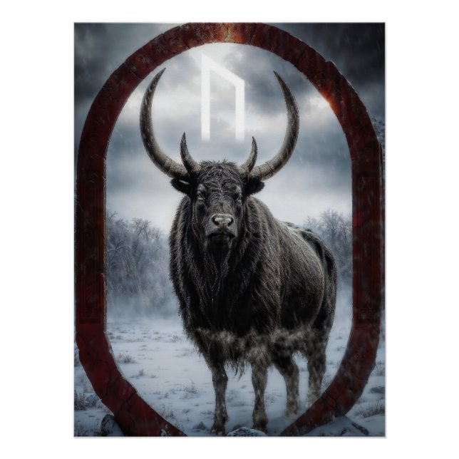 Póster Rune Uruz (Anverso)