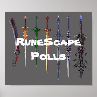 Póster RuneScape Polls poster de espada