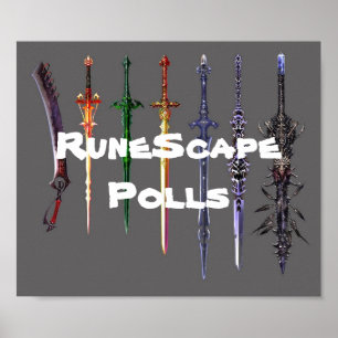 Póster RuneScape vota el poster de la espada