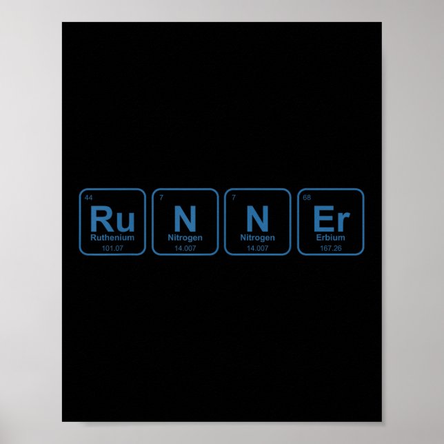 Póster Runner Periódico Table Funny Running Marathon Love (Frente)
