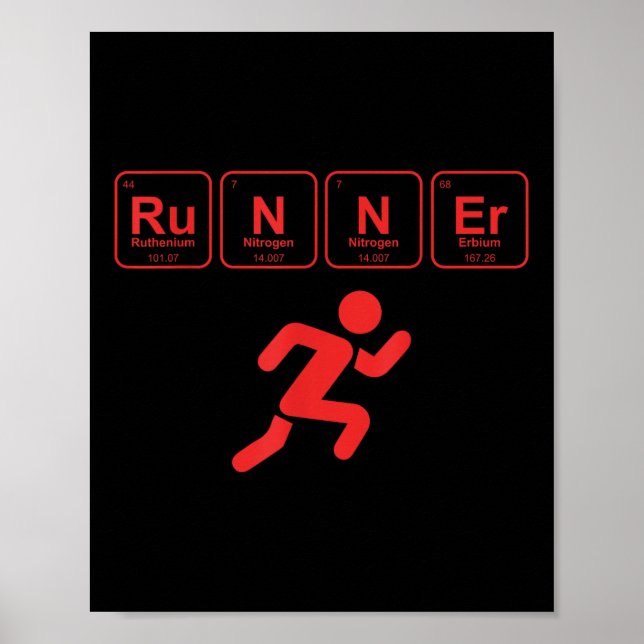 Póster Runner Periódico Table Funny Running Marathon Love (Frente)