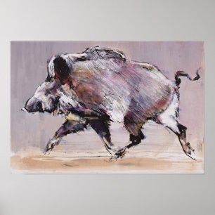 Póster Running boar 1999