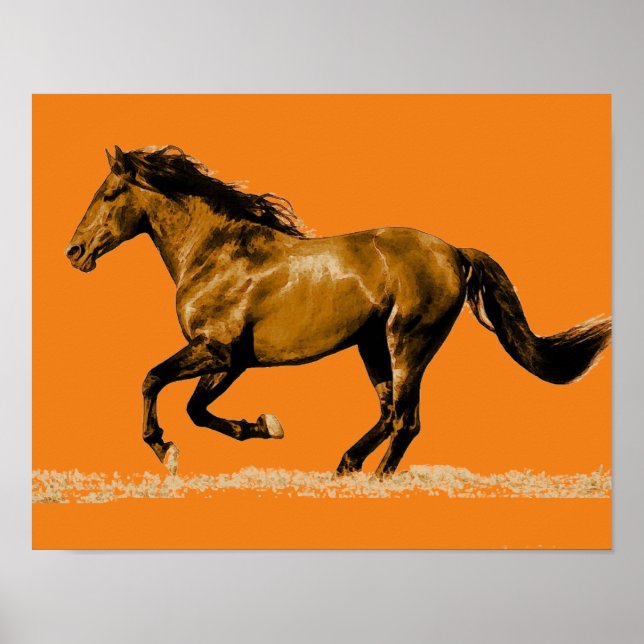 Póster Running Horse (Frente)