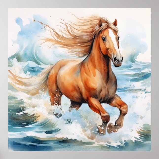 Póster Running Horse (Frente)