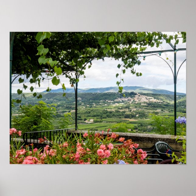 Póster Rural Town Landscape, France (Frente)