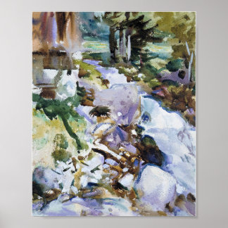 Póster Rushing Brook (aproximadamente 1904-1911)