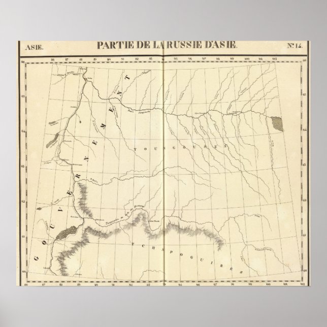 Póster Rusia asiática, Asia 14 (Frente)