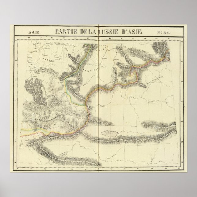 Póster Rusia asiática, Asia 31 (Frente)