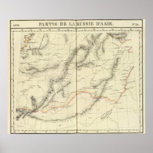 Póster Rusia asiática, Asia 33 (Frente)