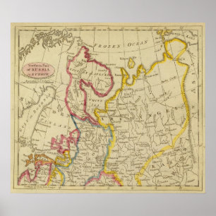 Póster Rusia del Norte en Europa