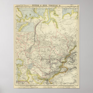 Póster Rusia en Asia