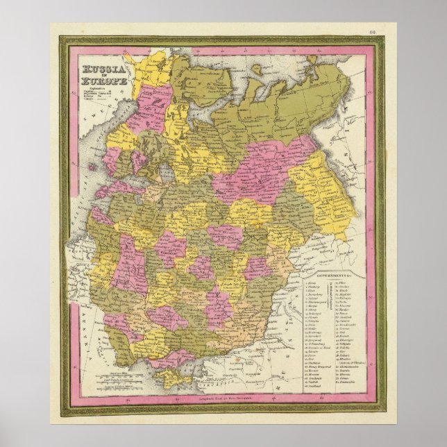 Póster Rusia En Europa (Frente)