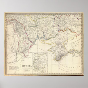 Póster Rusia en Europa Parte VIII con mapa de índices