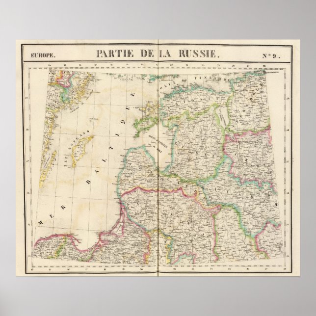 Póster Rusia, Europa 9 (Frente)