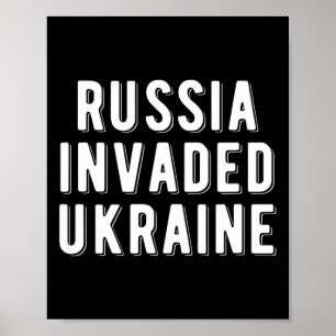Póster Rusia invadió Ucrania