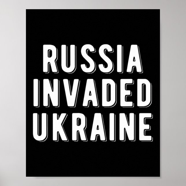 Póster Rusia invadió Ucrania  (Frente)