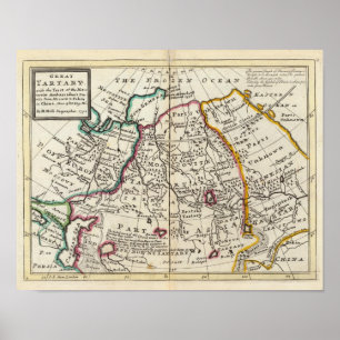 Póster Rusia, Kazajstán, Asia