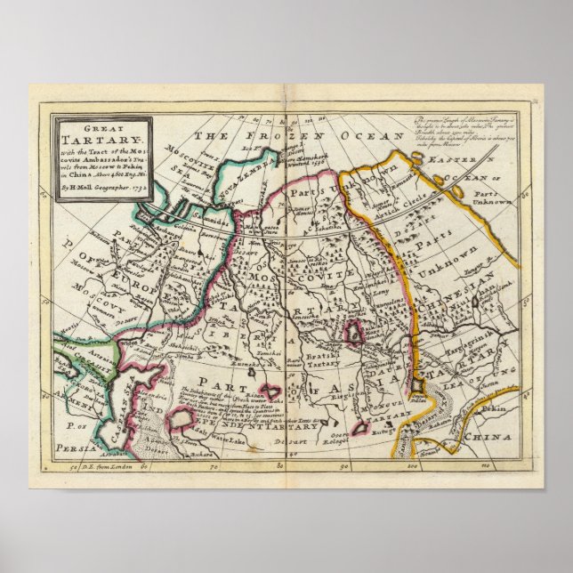 Póster Rusia, Kazajstán, Asia