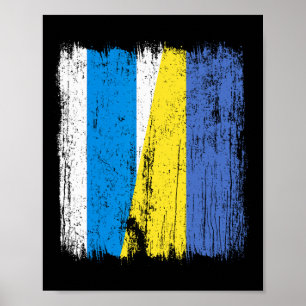 Póster Rusia Libre Ucrania Media Bandera Oposición Rusa U