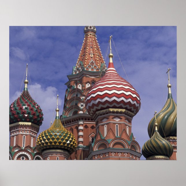 Póster Rusia, Moscú, Plaza Roja. (Frente)