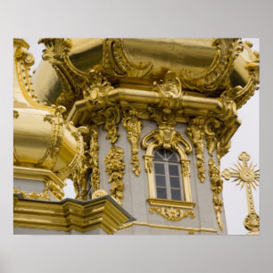 Póster Rusia, San Petersburgo, Palacio Peterhof (alias