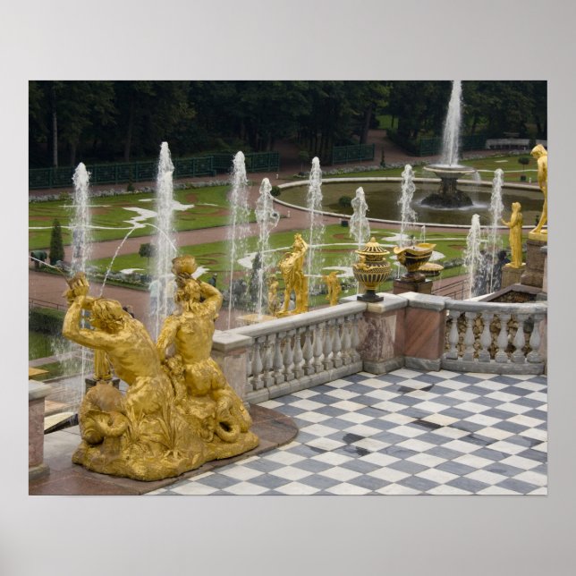 Póster Rusia, San Petersburgo, Peterhoff (alias (Frente)