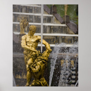 Póster Rusia, San Petersburgo, Peterhoff (también conocid