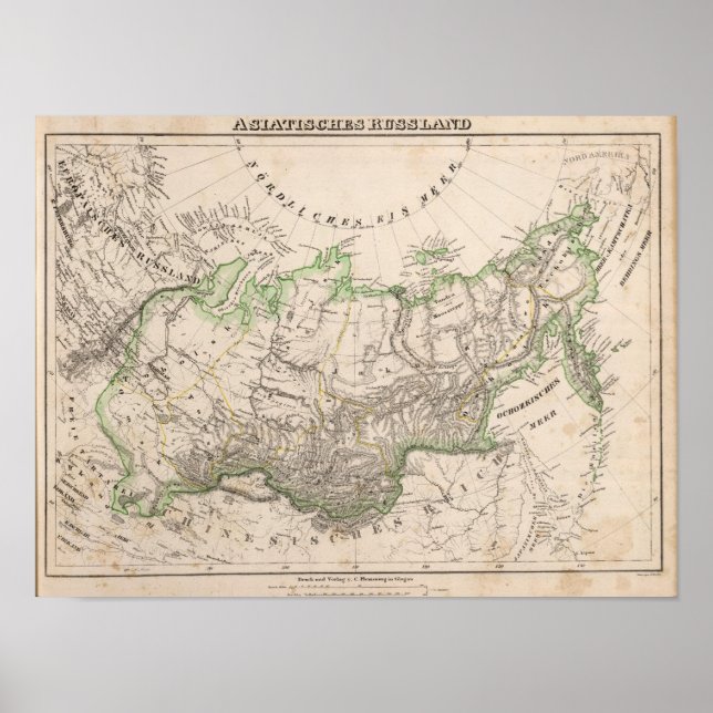 Póster Rusia y Asia 2 (Frente)