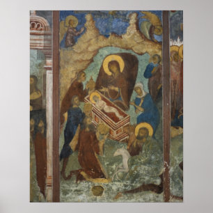 Póster Rusia, Yaroslavl, fresco en la Catedral de St. 2