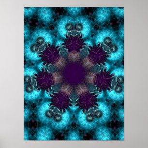 Póster Ruskiana Fractal circle Poster